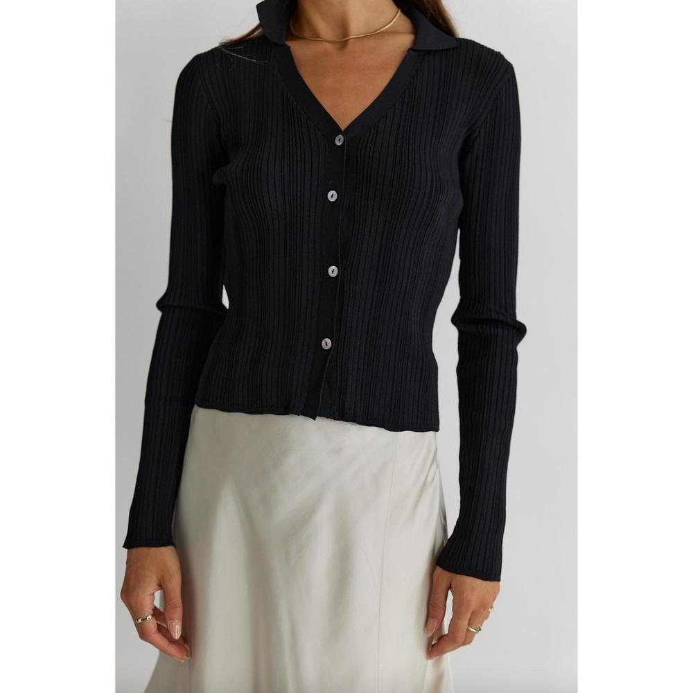 NEW MOD REF gia knit top in black